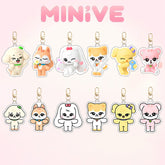 MINIVE Cartoon Keychain Acrylic Pendant
