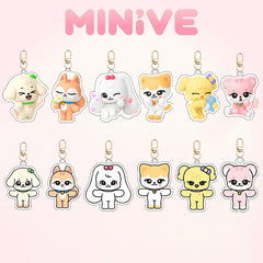 MINIVE Cartoon Keychain Acrylic Pendant