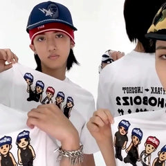 4SHOBOIZ Printed Cotton Short-sleeved T-shirt