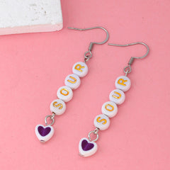 GUTS SOUR Letter Earrings