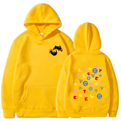 Unisex Letter Casual Loose Hoodie