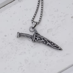 Retro Dagger Pendant Necklace