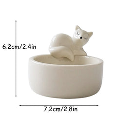 Sleeping Fox Candlestick Ornament