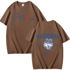 KPOP Graphic Print Summer Short-sleeved T-shirt