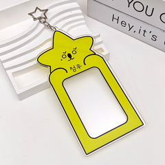 KPOP Star Cartoon PhotoCard Frame Keychain