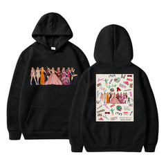 Women's Taylor Print Loose Pullover Hoodie