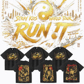 SKZ World Tour Run It Printed Washed T-shirt