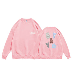 SKZ STAY Print Crew Neck Pullover Sweatshirt