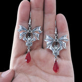 Gothic Punk Style Bat Earrings