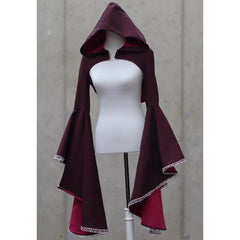 Solid Color Medium Long Shawl Cape
