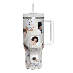 BANGTAN Straw Ice Breaker Tumbler