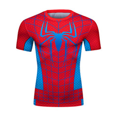 Men's 3D Spider Fitness Sports Elastic T-shirt
