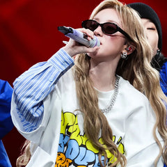 Yuqi M.O. FM Printed Short-sleeved T-shirt