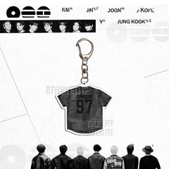BANGTAN Jersey Acrylic Pendant Keyring