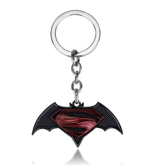 Superman Vs. Batman Keychain Pendant Necklace