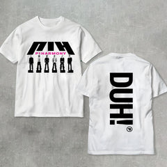 Unisex Kpop DUH Print Summer T-shirt