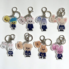 Kpop Cartoon Acrylic Keychain