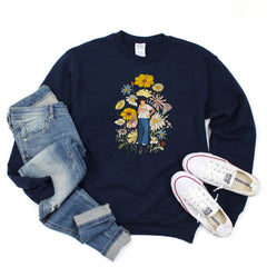 Cute Girls Casual Round Neck Sweatshirt