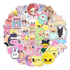 50 SKZ Animal Characters Cute Waterproof Stickers