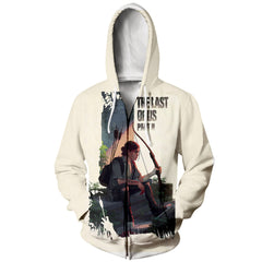 Men's Game Digital Print Zipper Loose Hoodie