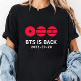 BANGTAN IS BACK Printed Round Neck T-shirt