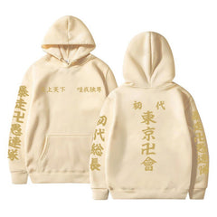 Casual Anime Team Logo Print Hoodie