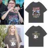 MIYEON Same Style Round Neck Printed T-shirt