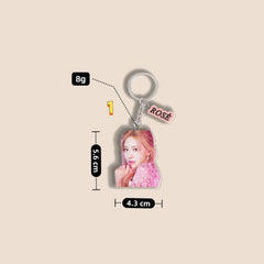 ROSE Acrylic Pendant Keychain Set