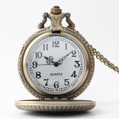 Retro Game Logo Pocket Watch Necklace