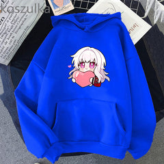 Unisex Lovely Game Anime Print Pullover Loose Hoodie