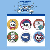 TWS SPARKLING DAYS Tinplate Badge Mirror Keychain