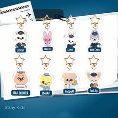SKZ Flight Attendant Acrylic Keychain