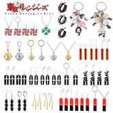 Anime Keychain Earrings Necklace