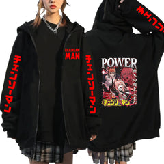 Casual Anime Print Zipper Sports Jacket