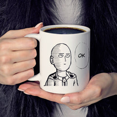 Creative Anime Print Ceramic White Mug