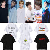 KPOP Loose Letter Half-sleeved T-shirt