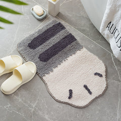 2 Different Colors Little CAT Paw BATH MAT