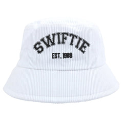 Swiftie Embroidery Corduroy Bucket Hat