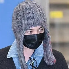 GD Knitted Earflap Wool Hat