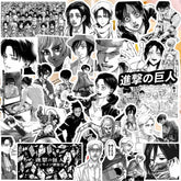 Black and White Anime Stickers Decoration