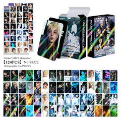 124PCS P1H UNIQUE Holographic Photocard Sticker