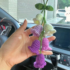 Lily Of The Valley Crochet Car Charm