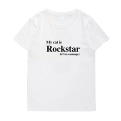 My Cat Is Rockstar Short-sleeved T-shirt
