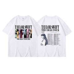 Unisex Taylor The Eras Tour Pattern Casual T-shirt