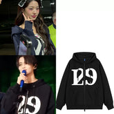 Wonyoung Same Style Zipper Hoodie Top
