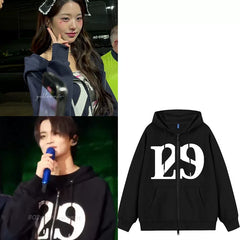 Wonyoung Same Style Zipper Hoodie Top