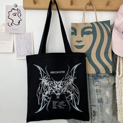 Kpop Logo Tote Zipper Shoulder Bag