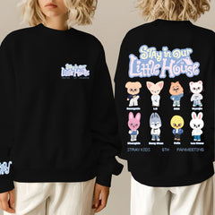 STAY in Our Little Hous Crew Neck Sweatshirt Top