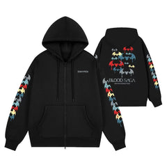 EN- World Tour BloodSaga Printed Zipper Hoodie