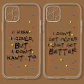 Friends Quotes Transparent Phone Case